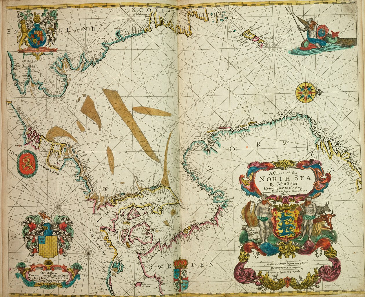 A chart of the North Sea by John Seller: Buy fine art prints