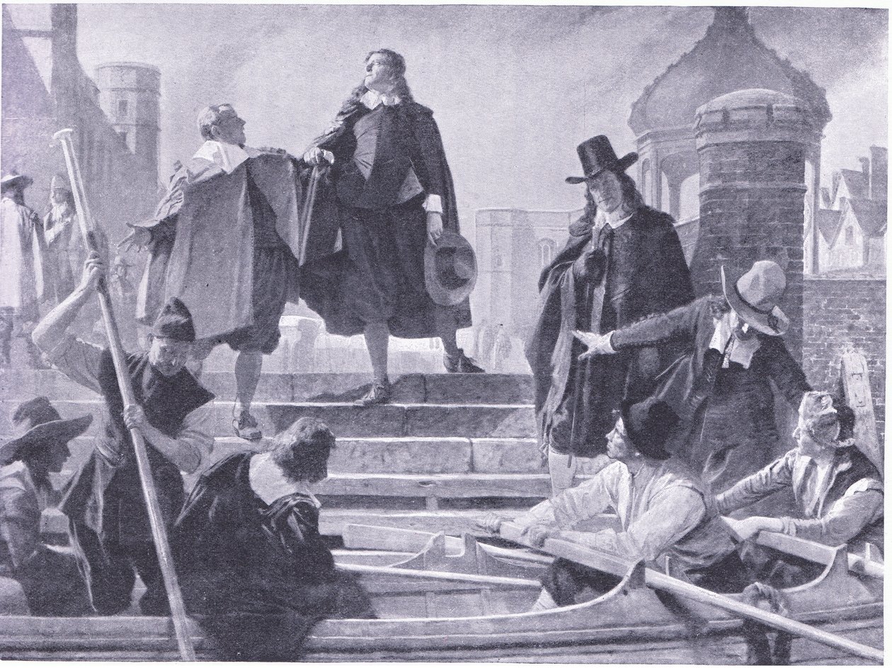 Flight of the five members by John Seymour Lucas