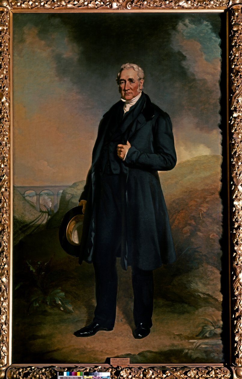 Portrait of George Stephenson by John Seymour Lucas