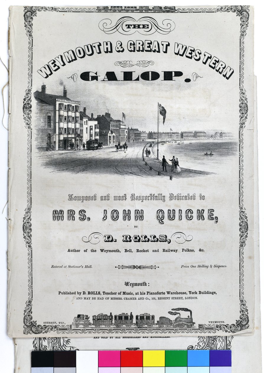 Weymouth and Great Western Galop, c1870 by John Sherren