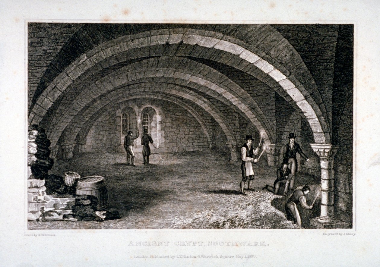 Interior view of the crypt, St Saviour