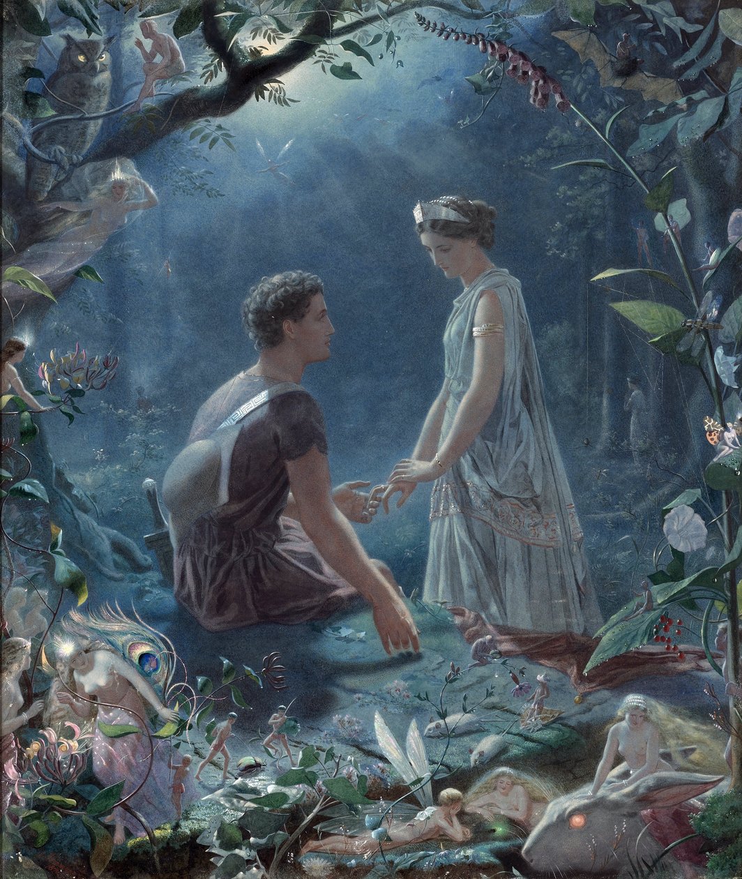 Lysander and Hermia, A Midsummer Night