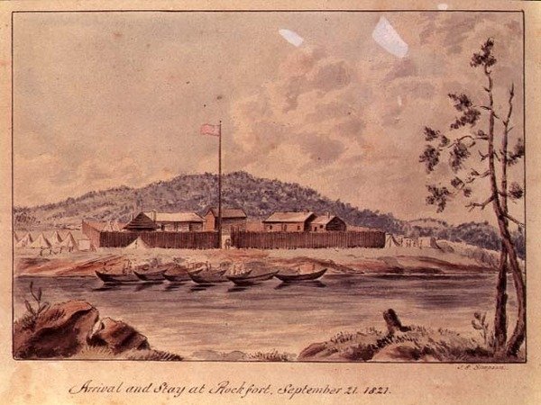 Arrival and Stay at Rockfort, 1821 by John Simpson