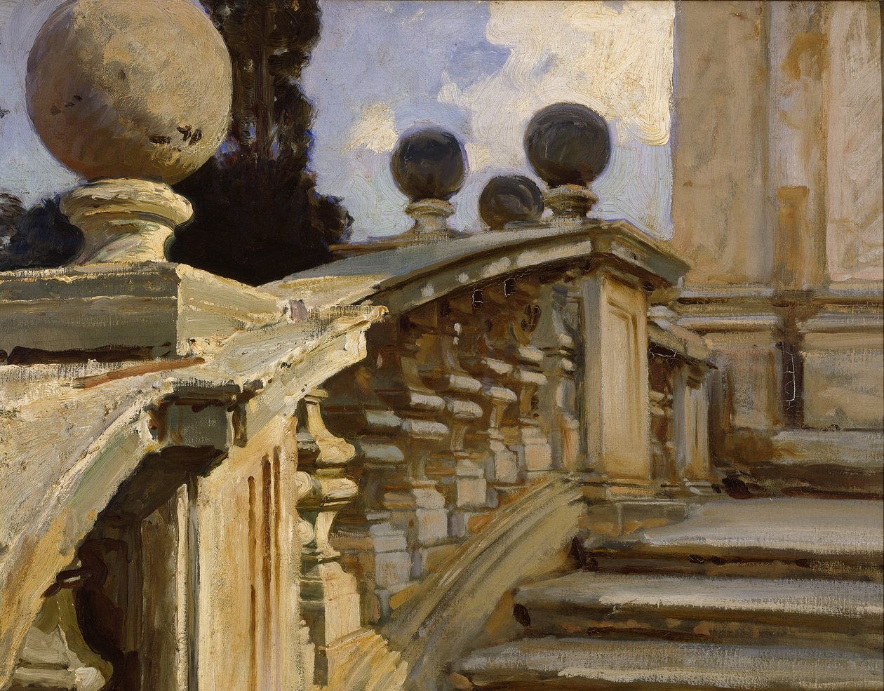 A Balustrade by John Singer Sargent
