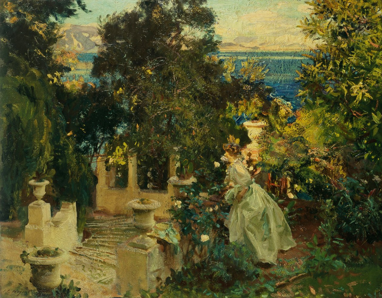 A Garden in Corfu, 1909 by John Singer Sargent