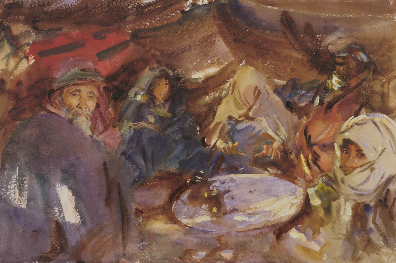 Arab Gypsies in a Tent, 1905-06 by John Singer Sargent