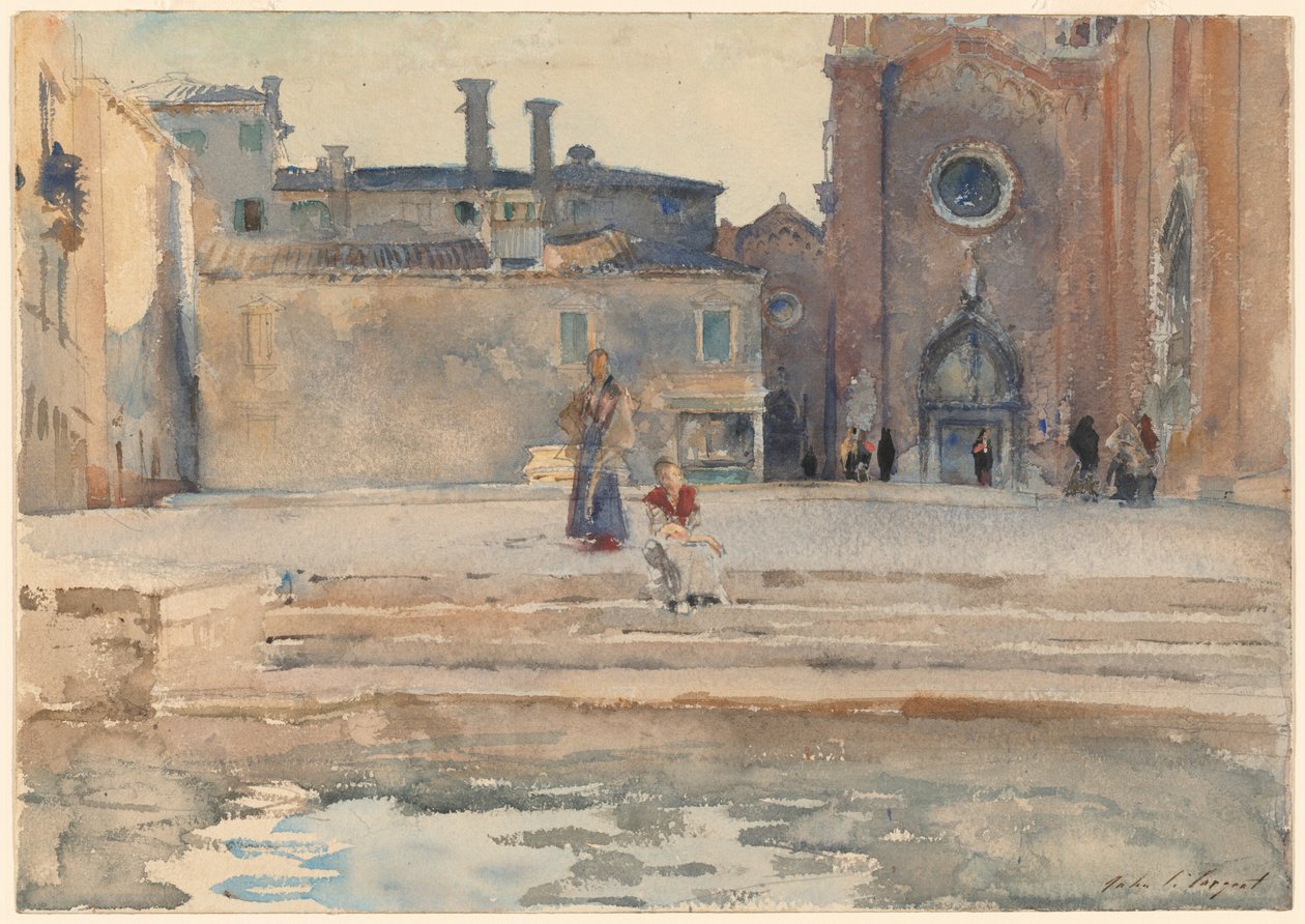 Campo dei Frari, Venice by John Singer Sargent
