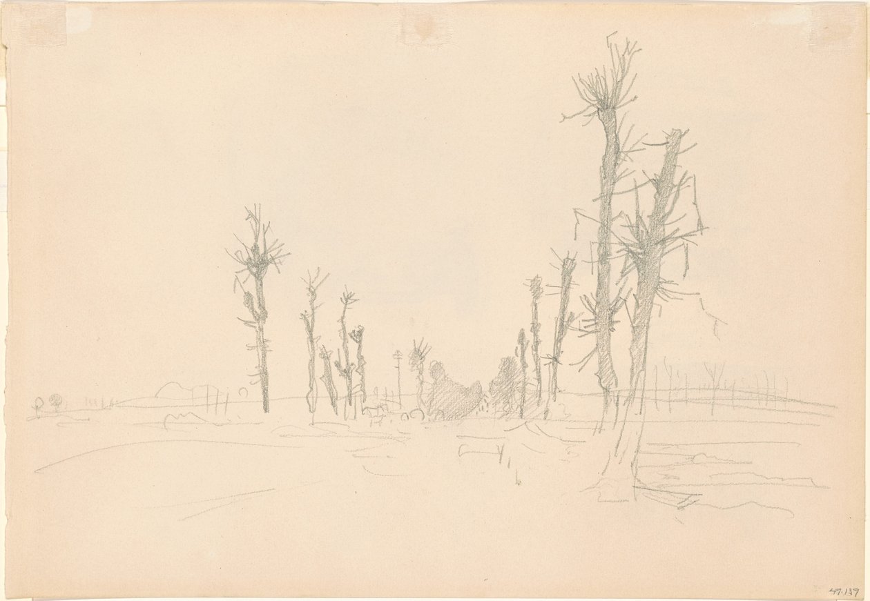 Devastated Landscape (verso) by John Singer Sargent