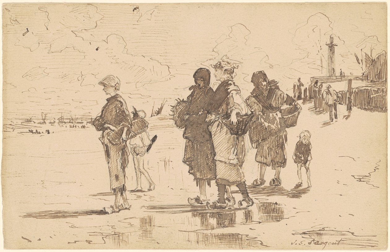 Setting Out to Fish by John Singer Sargent