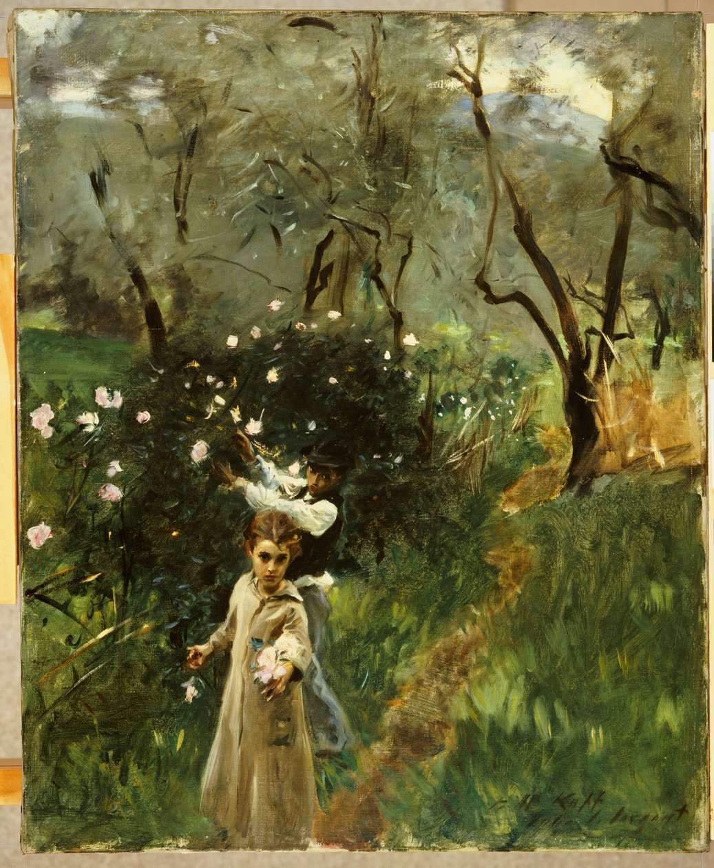 Gathering Flowers at Twilight by John Singer Sargent