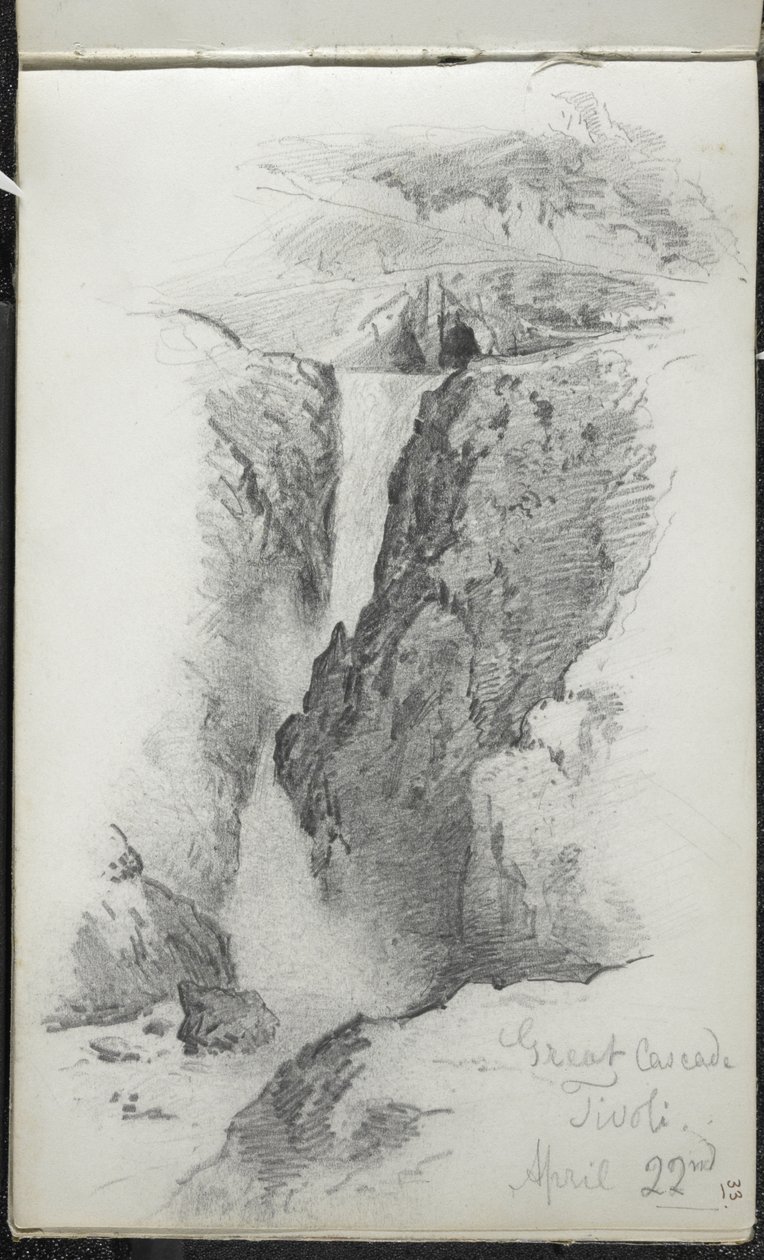 Great Cascade, Tivoli, Italy by John Singer Sargent