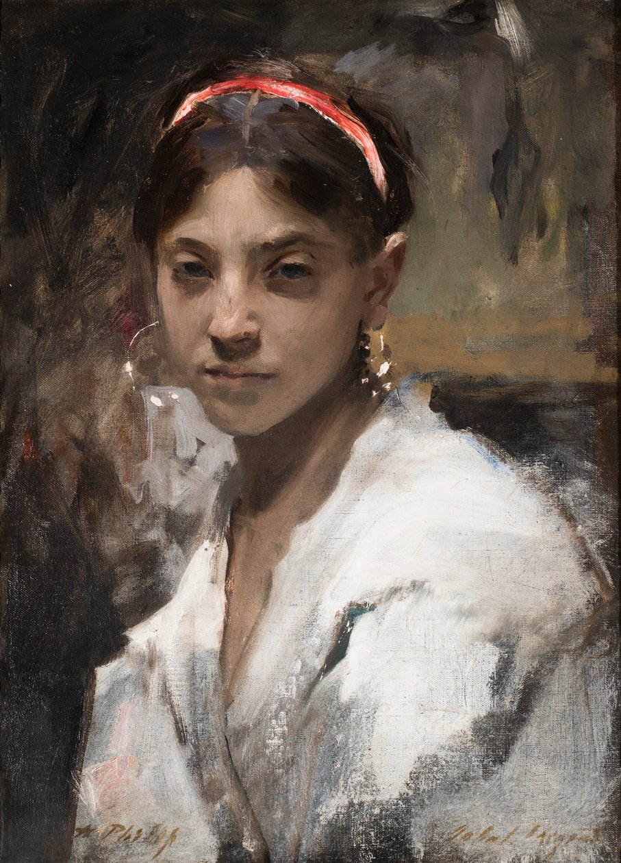 Head of a Capri Girl by John Singer Sargent