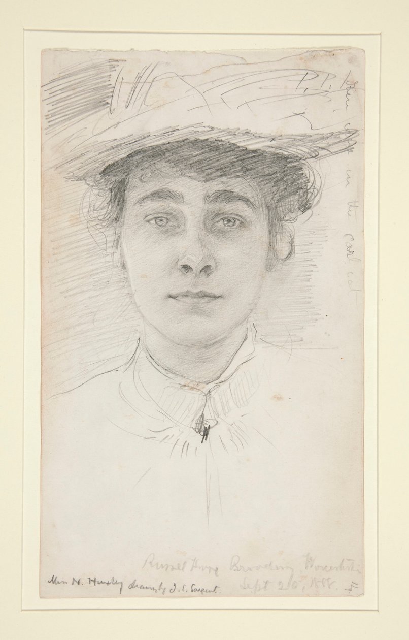 Miss N. Huxley by John Singer Sargent