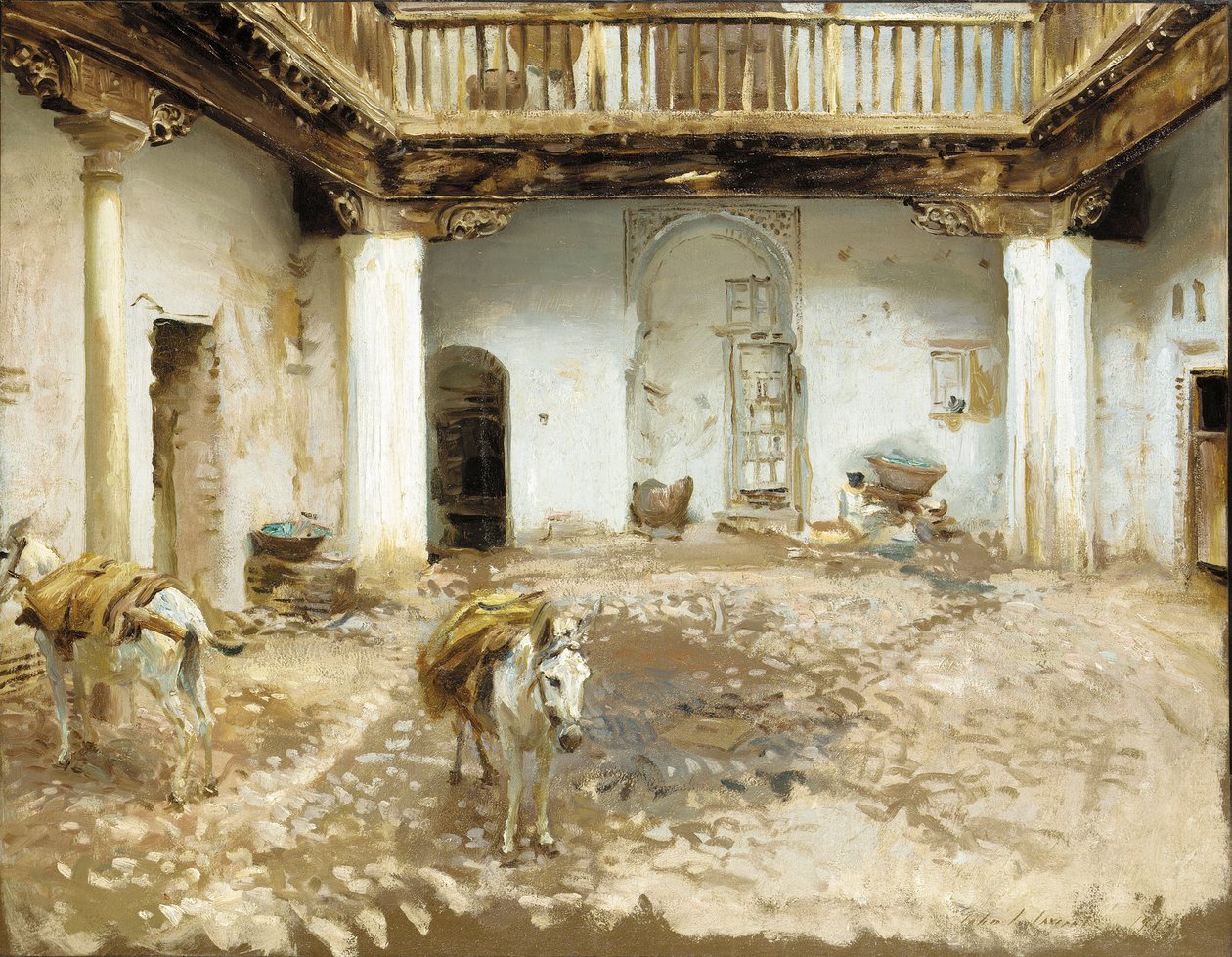 Moorish Courtyard by John Singer Sargent