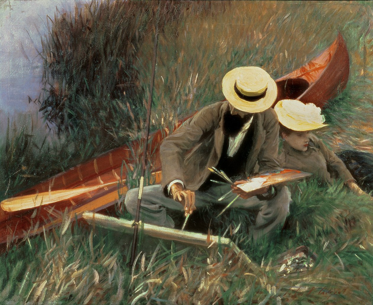Paul Helleu Sketching his Wife, 1889 by John Singer Sargent