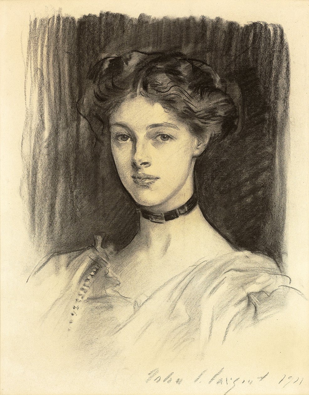 Portrait of Eva Katherine Balfour, Later Lady Buxton by John Singer Sargent
