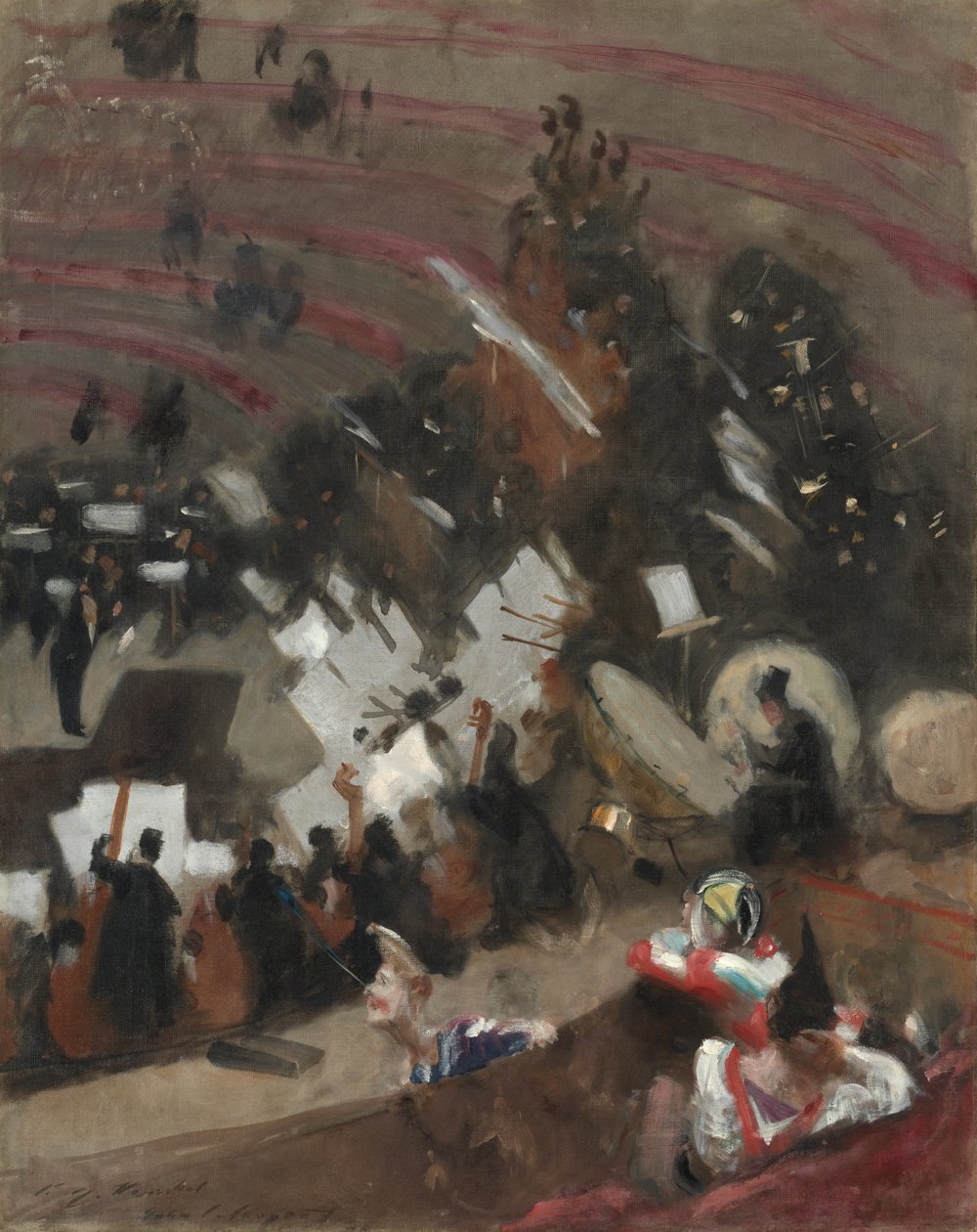 Rehearsal of the Pasdeloup Orchestra at the Cirque d