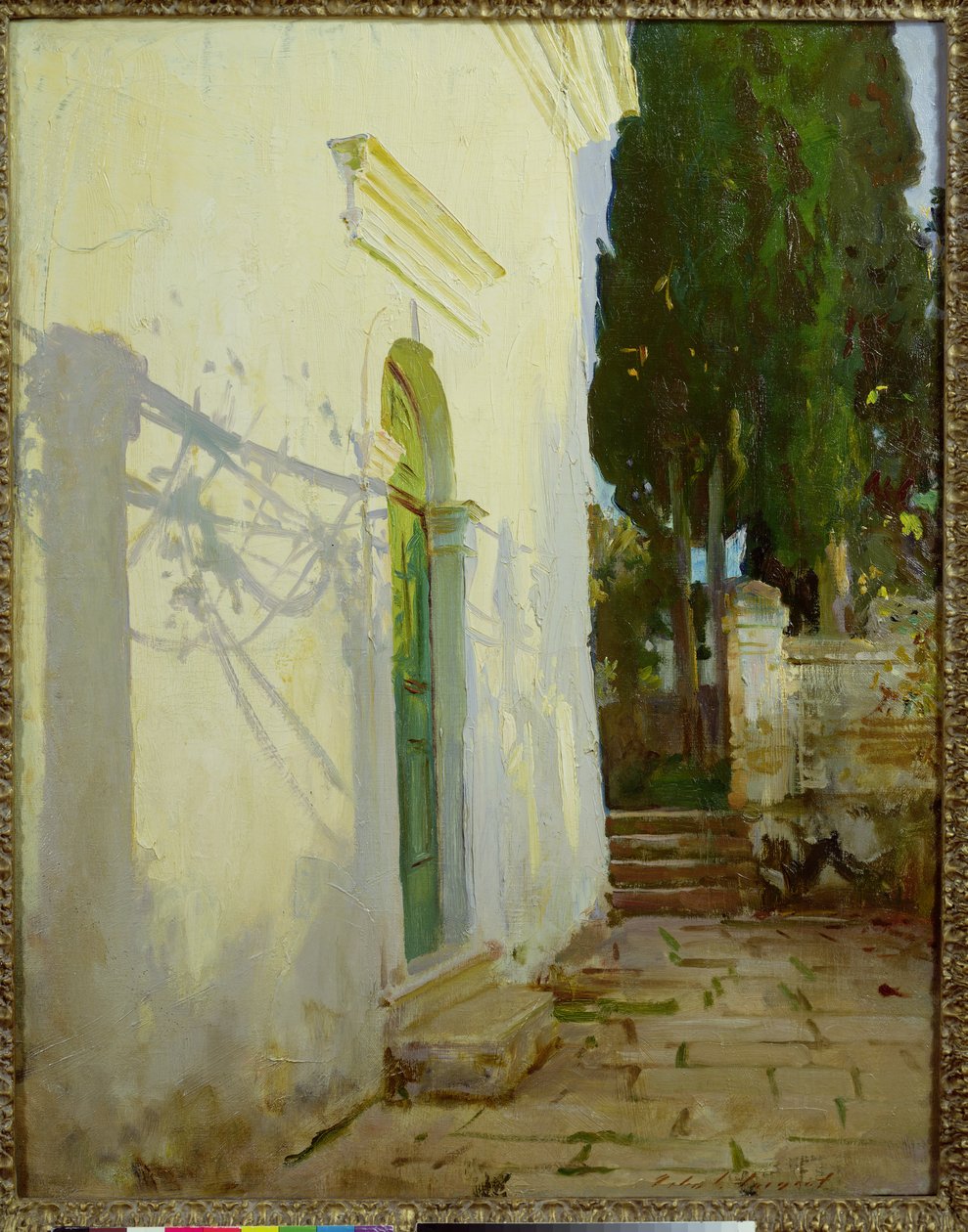 Shadows on a wall in Corfu by John Singer Sargent