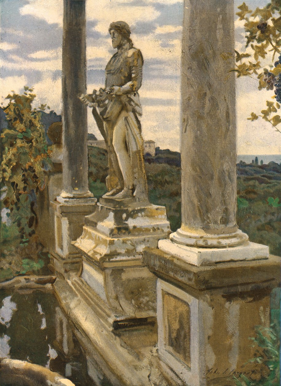 Statue of Vertumnus at Frascati by John Singer Sargent