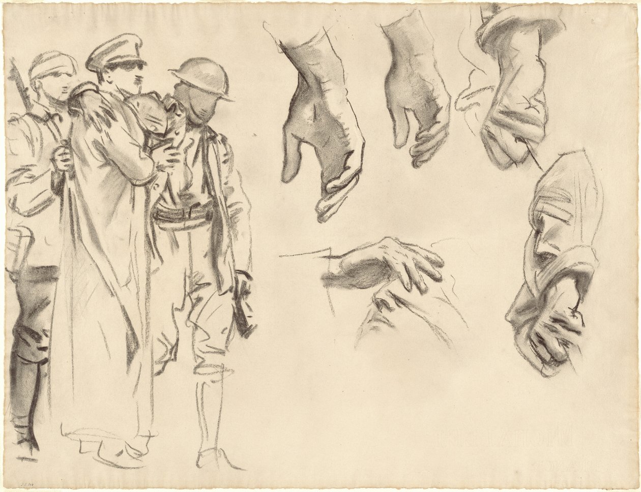 Studies for "Gassed" by John Singer Sargent
