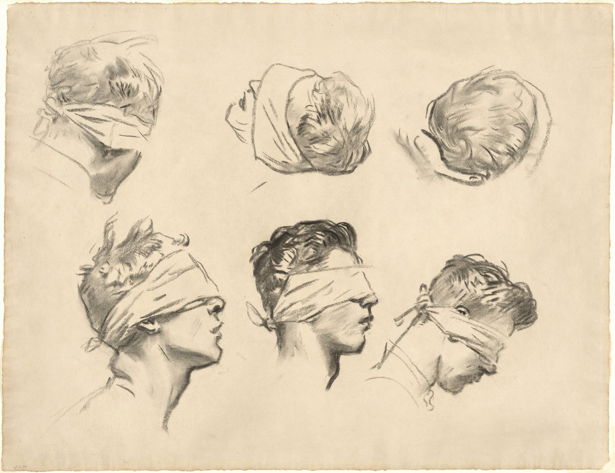Studies for Gassed by John Singer Sargent