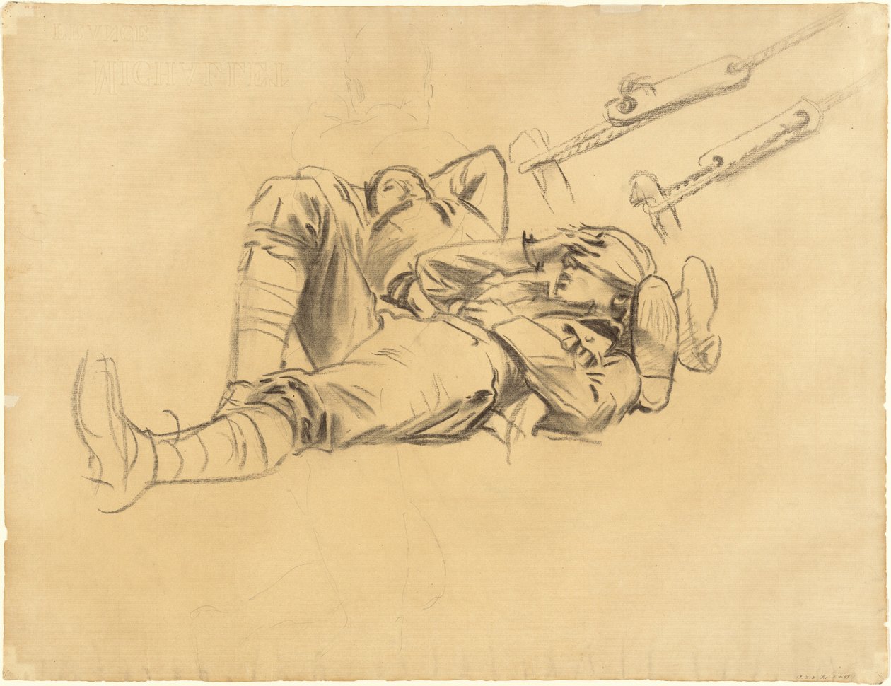Studies for Gassed, 1918-1919 by John Singer Sargent