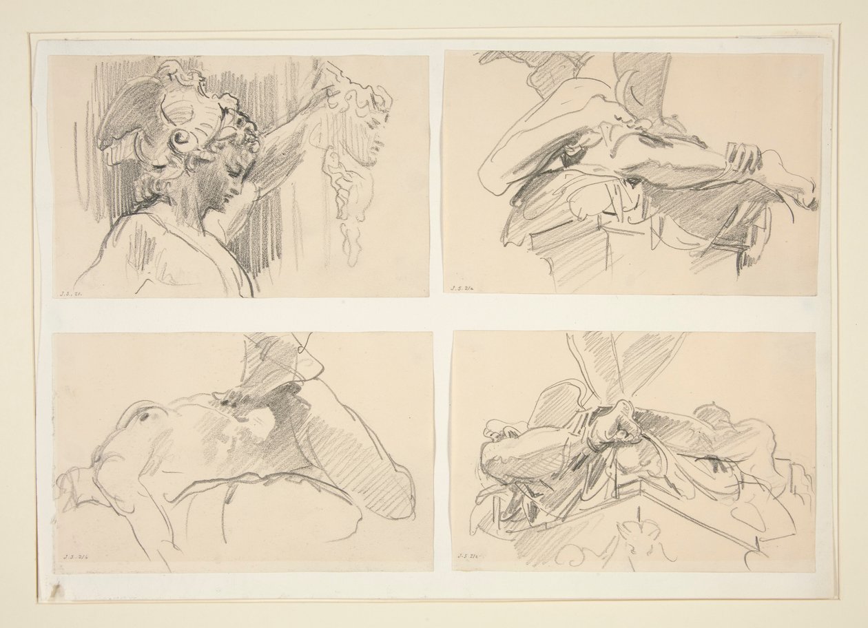 Studies of Cellini by John Singer Sargent