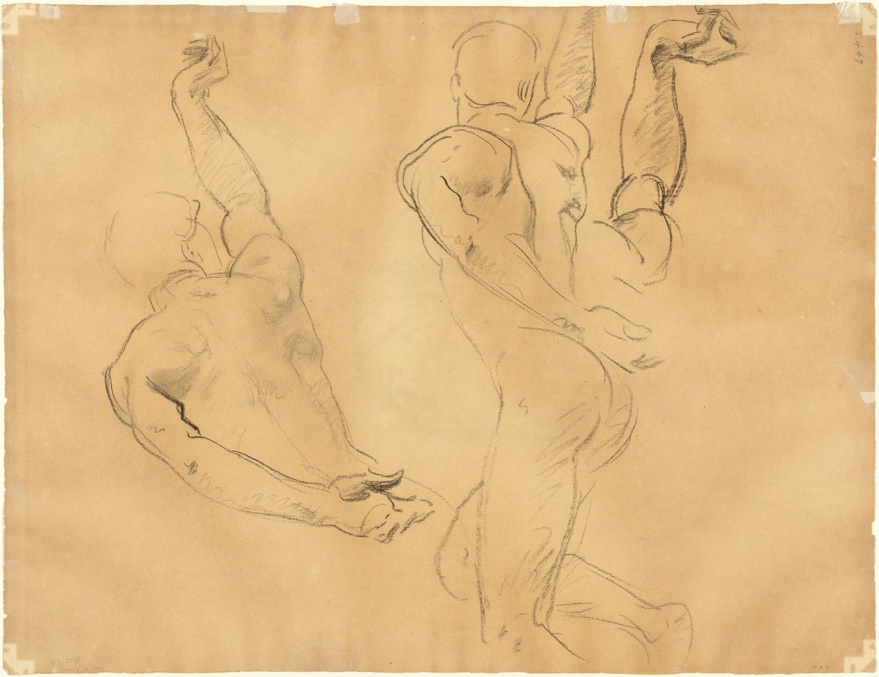 Studies of Male Nudes [verso], 1918-1919 by John Singer Sargent