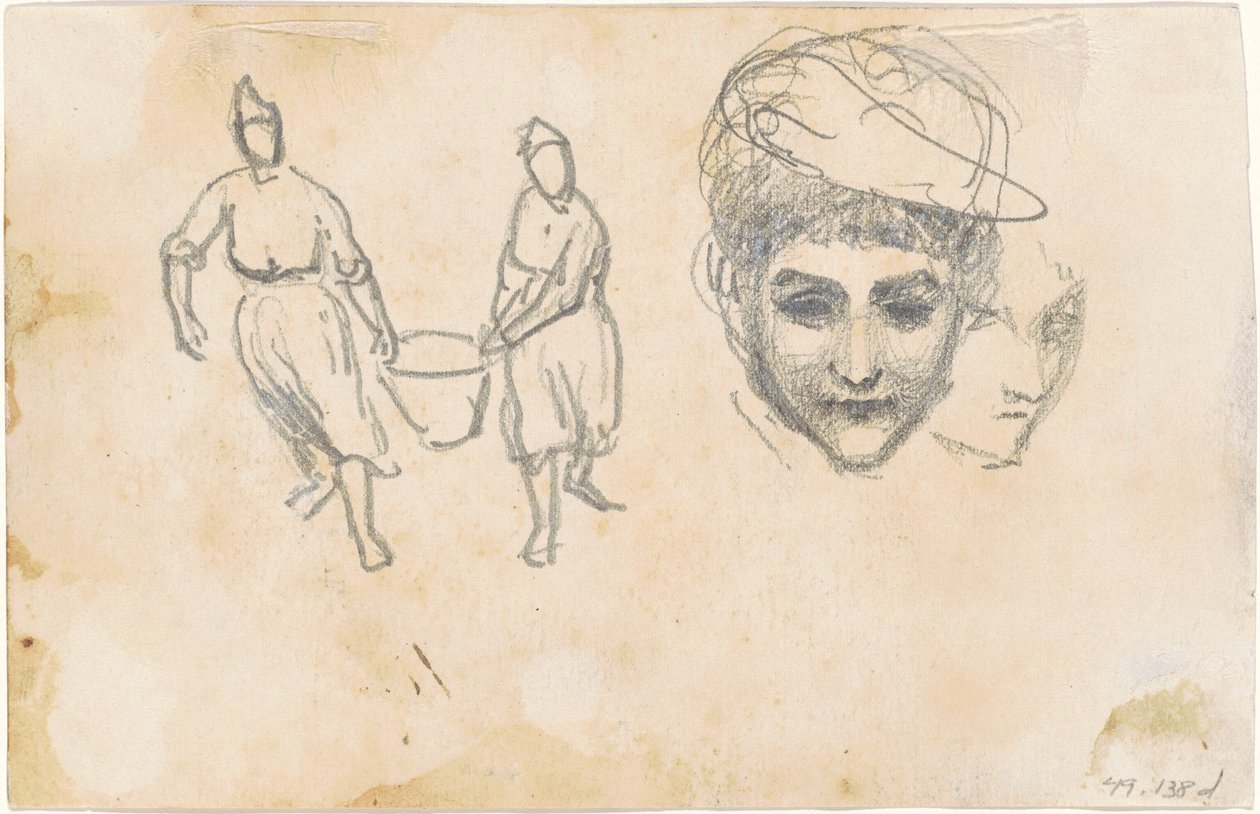 Studies of Peasants, 1870-1872 by John Singer Sargent