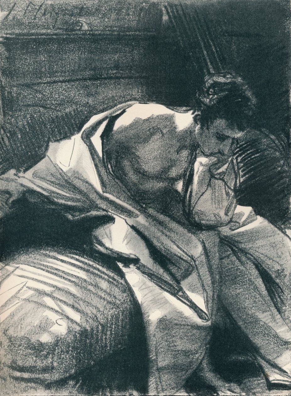 Study of a Young Man, Seated, 1895-1896 by John Singer Sargent