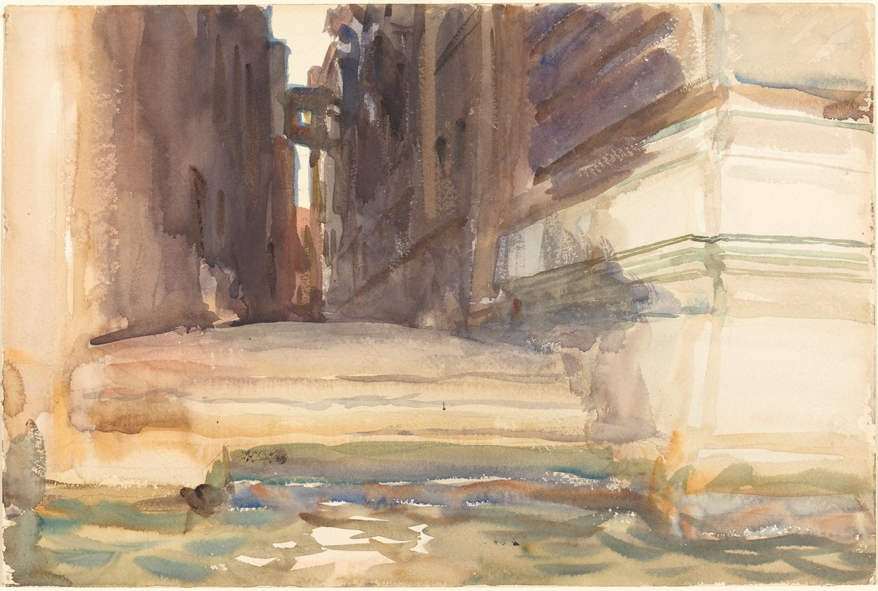 The Calle della Rosa with the Monte di Pietà, Venice, c. 1904 by John Singer Sargent