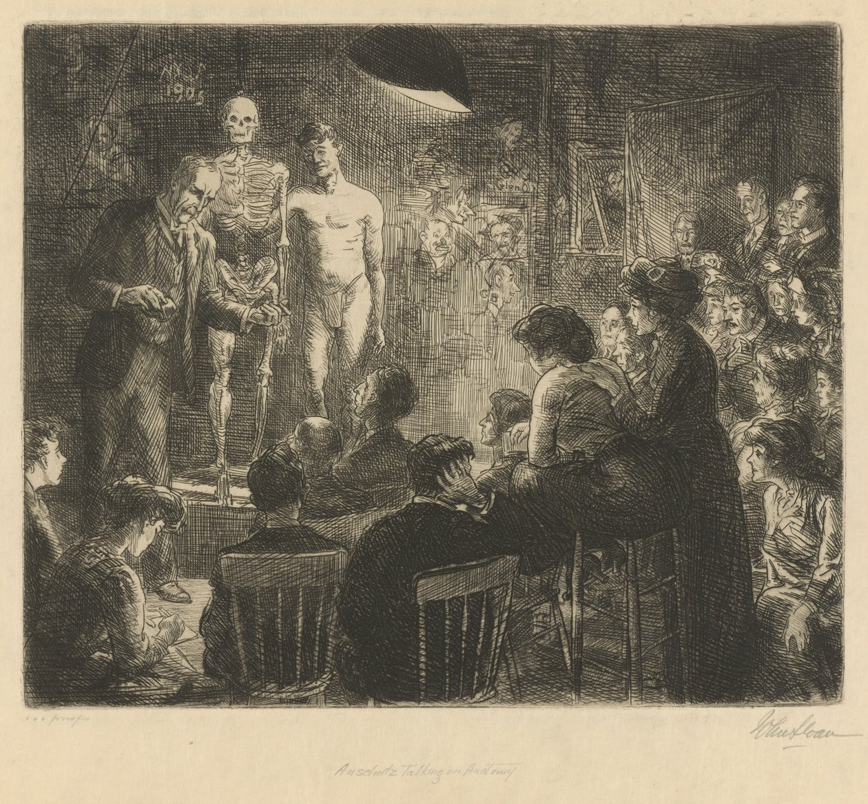 Anschutz Talking on Anatomy by John French Sloan