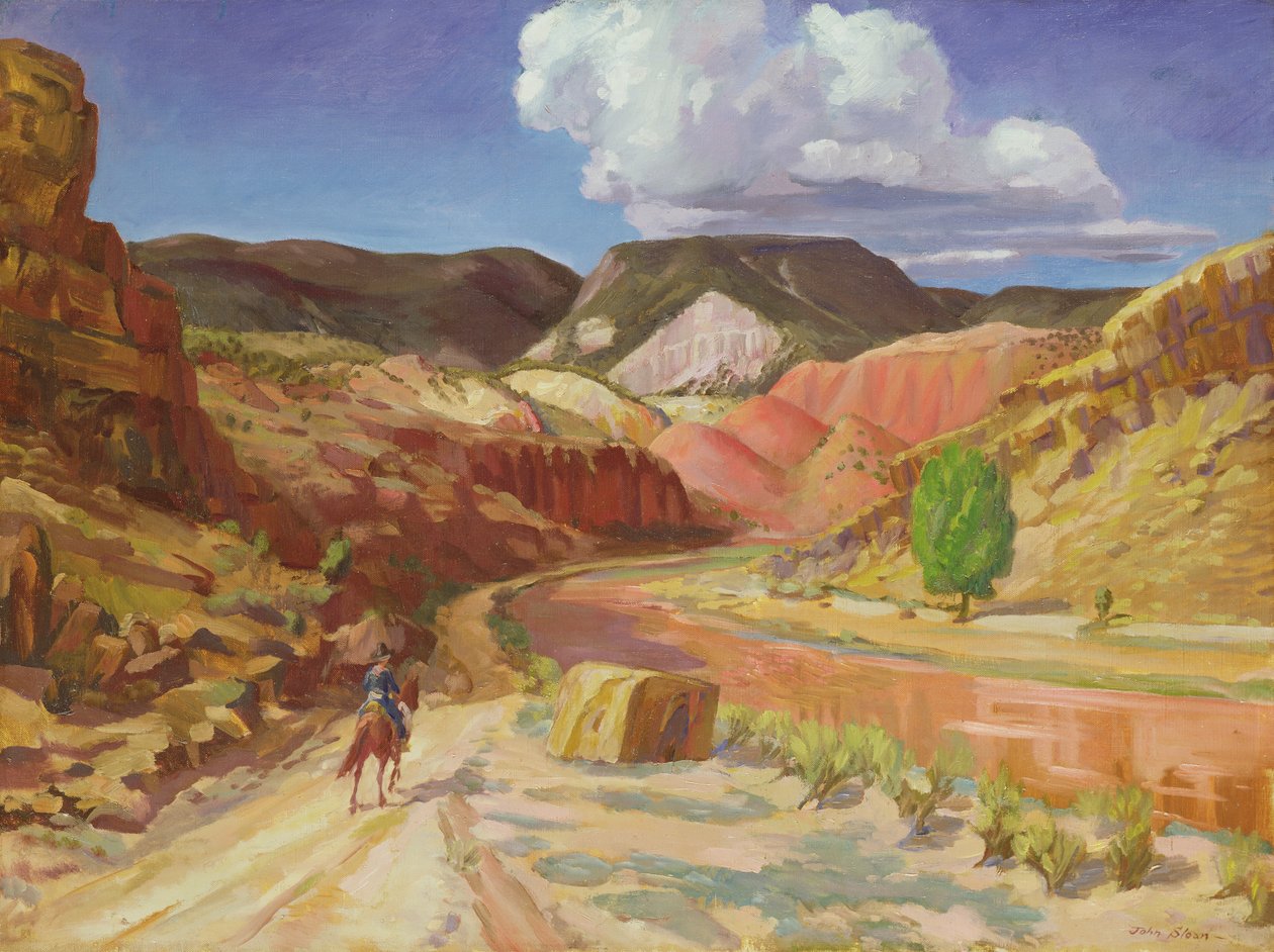 Chama Running Red by John French Sloan