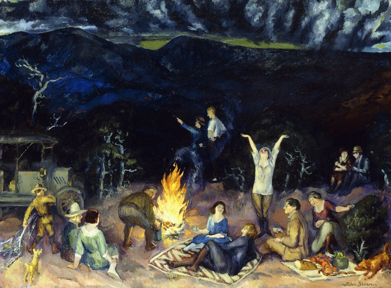 Picnic on the Ridge by John French Sloan