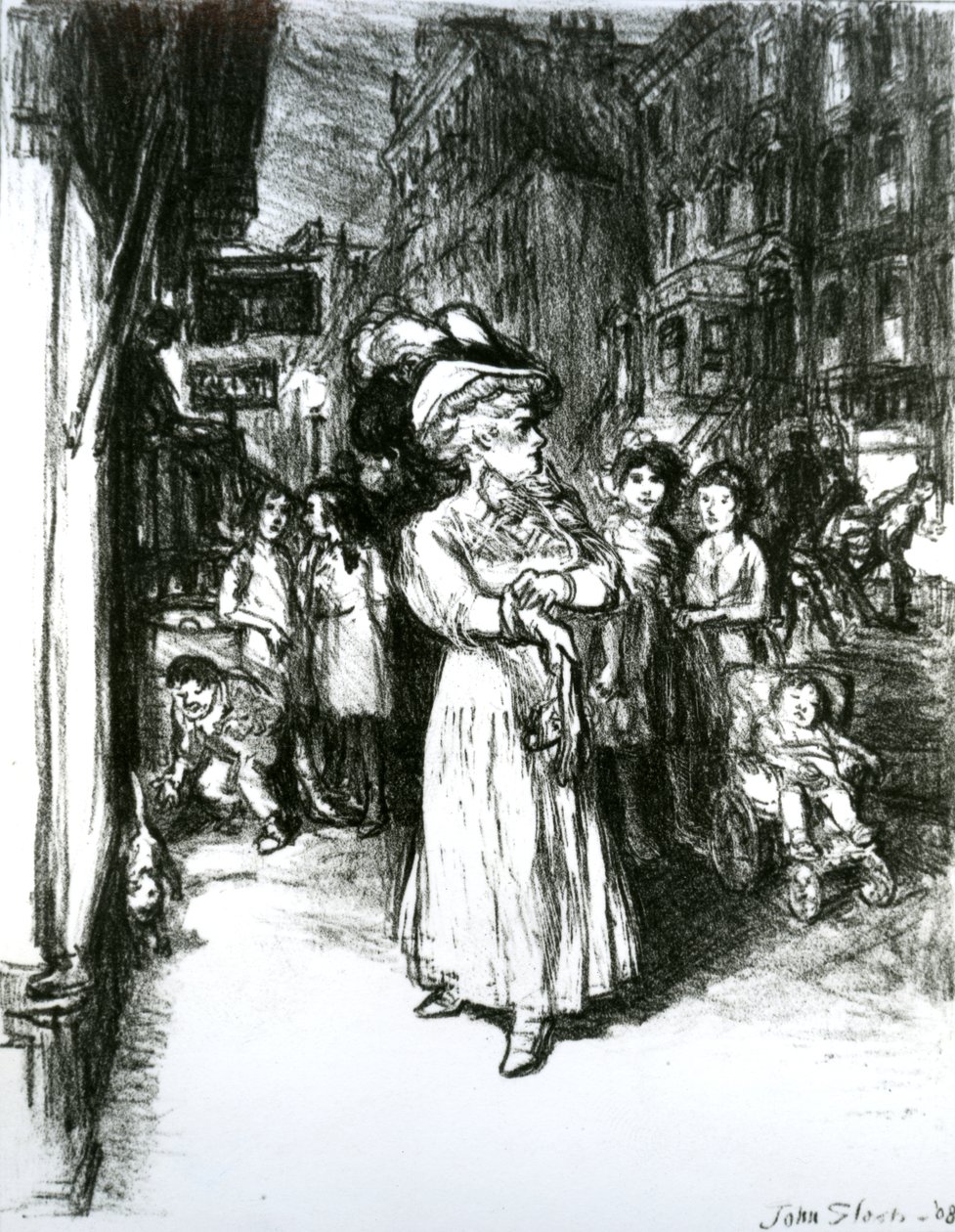 Sixth Avenue and 30th Street by John French Sloan