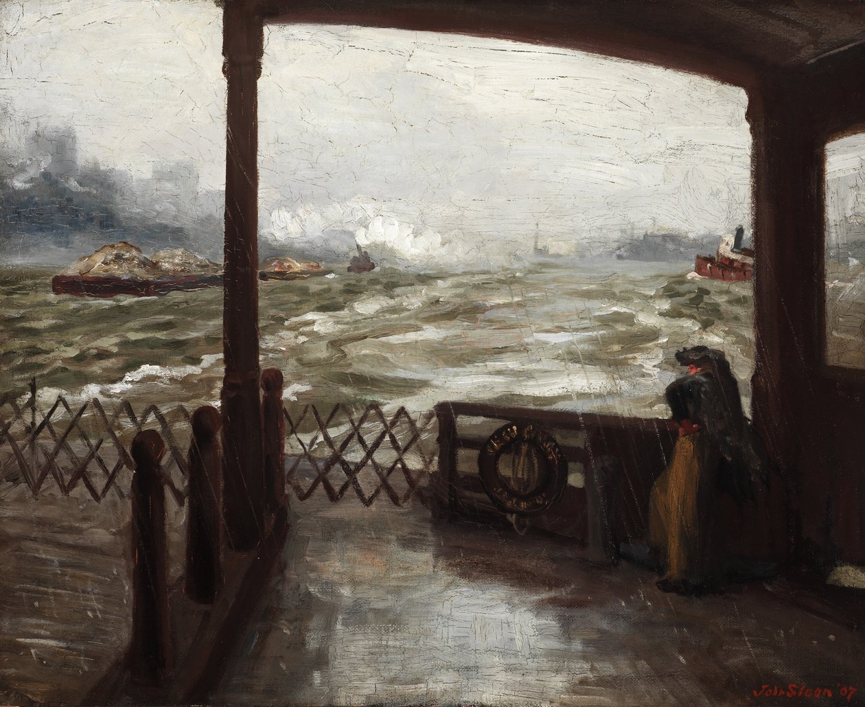 Wake of the Ferry, No. 1 by John French Sloan