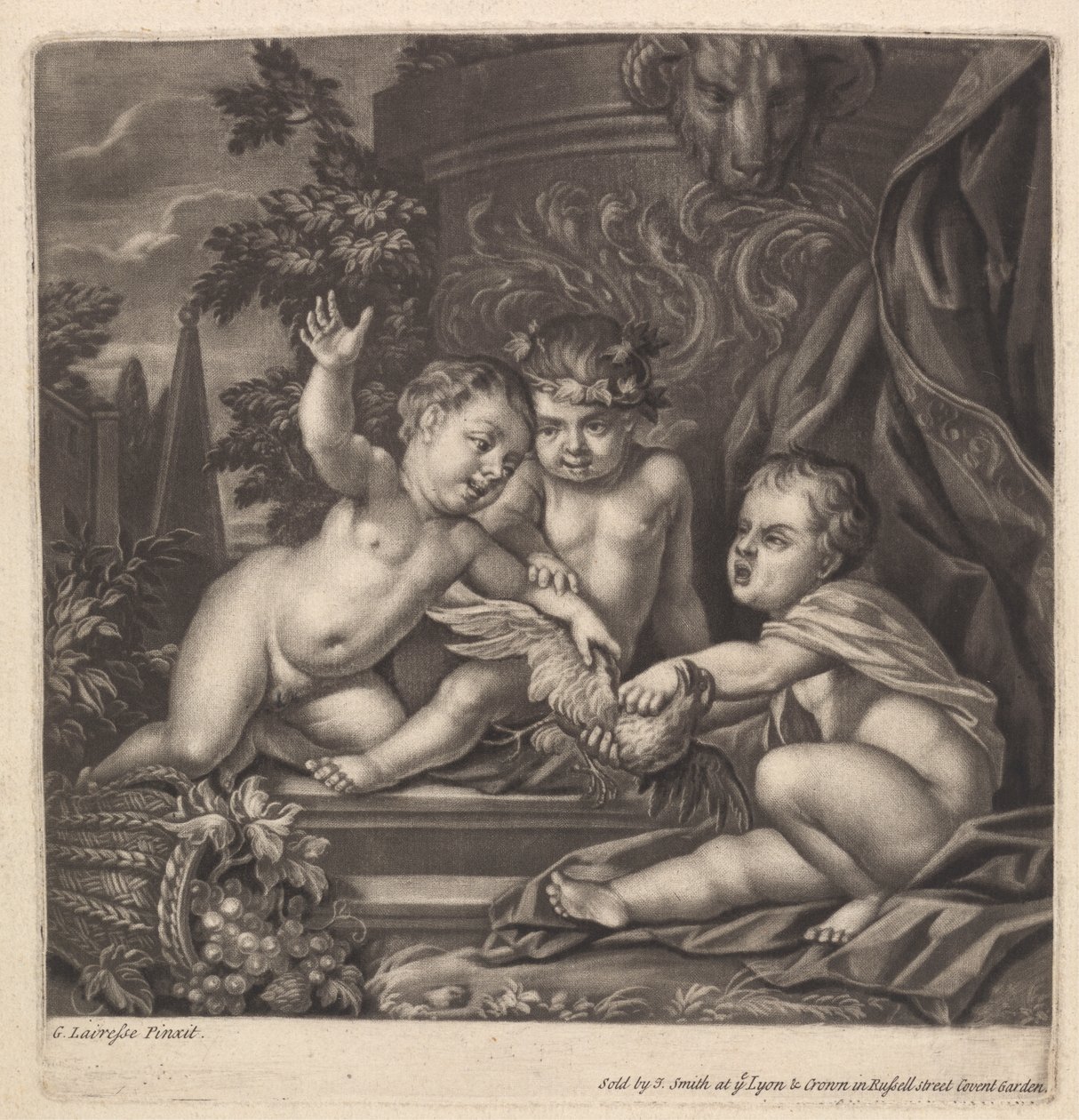 Children Fighting over a Bird by John Smith