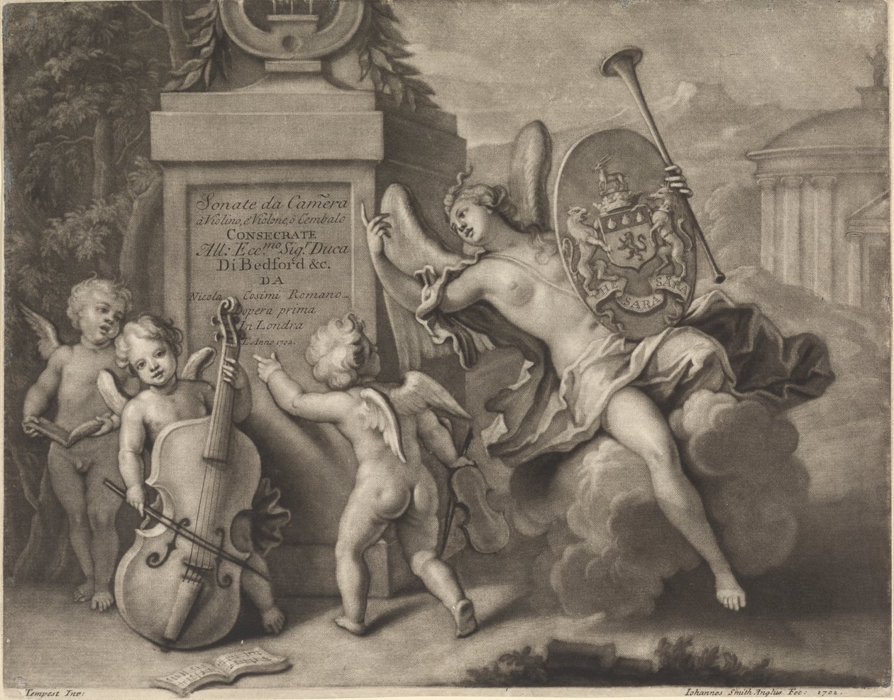 Title Page of Sonate da Camera by John Smith