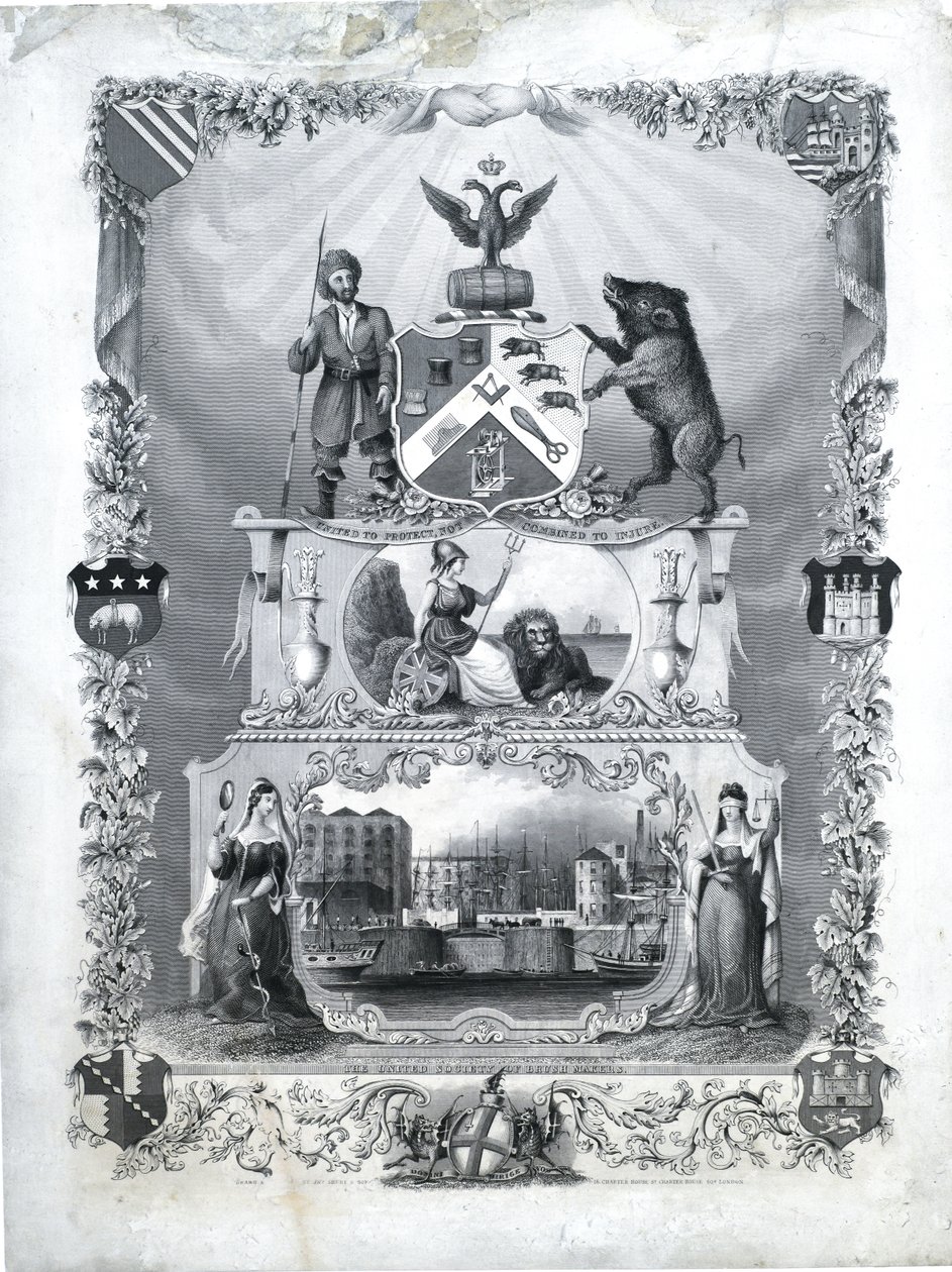 The United Society of Brush Makers, c.1840 by John & Son Shury
