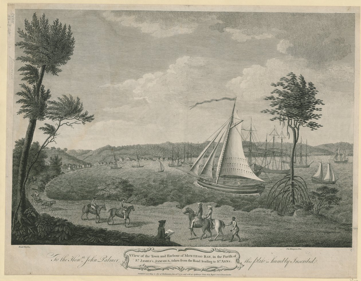 A View of the Town and Harbour of Montego Bay, in the Parish of St. James