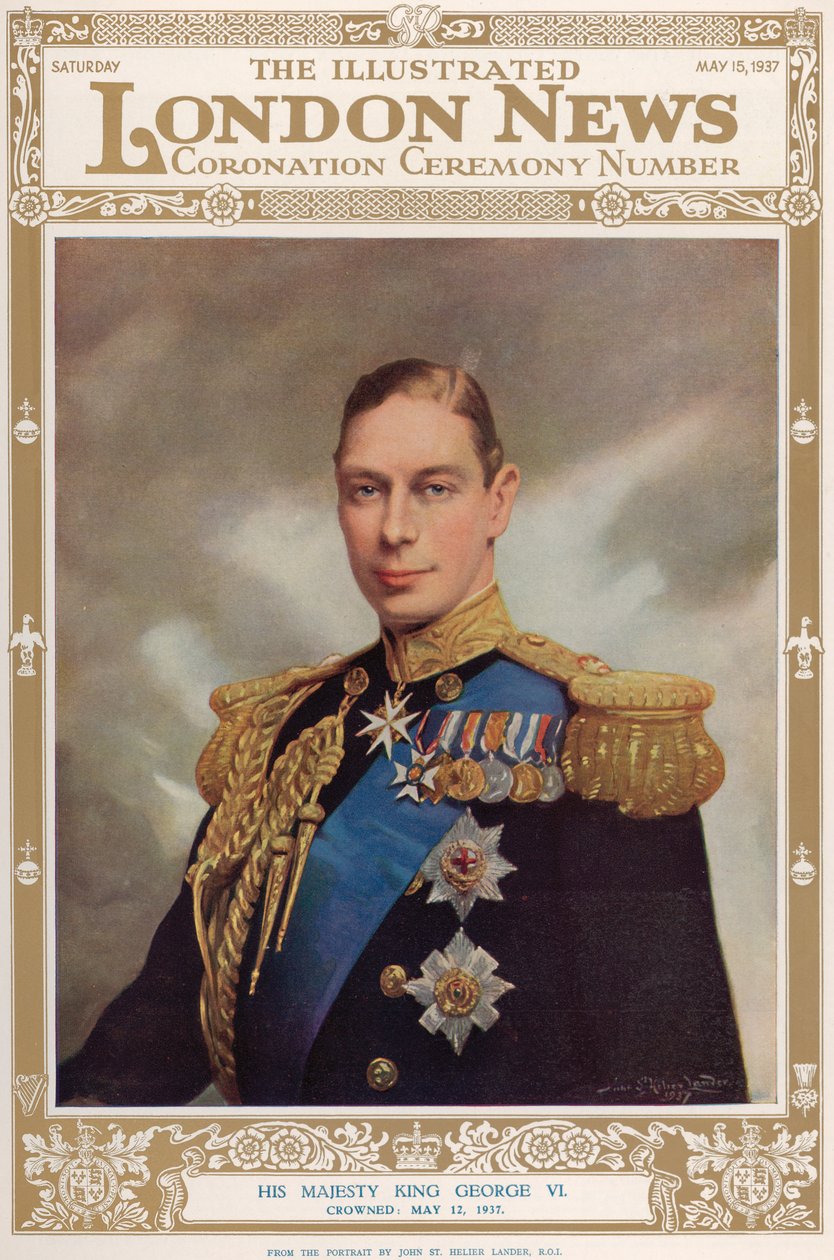 Portrait of King George VI (1895-1952) from 