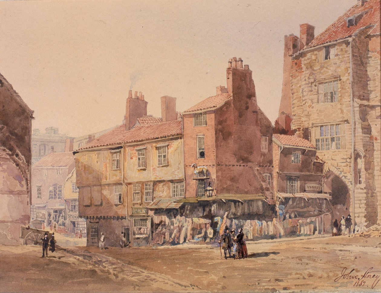 Houses, King Street, Near the Black Gate by John Storey