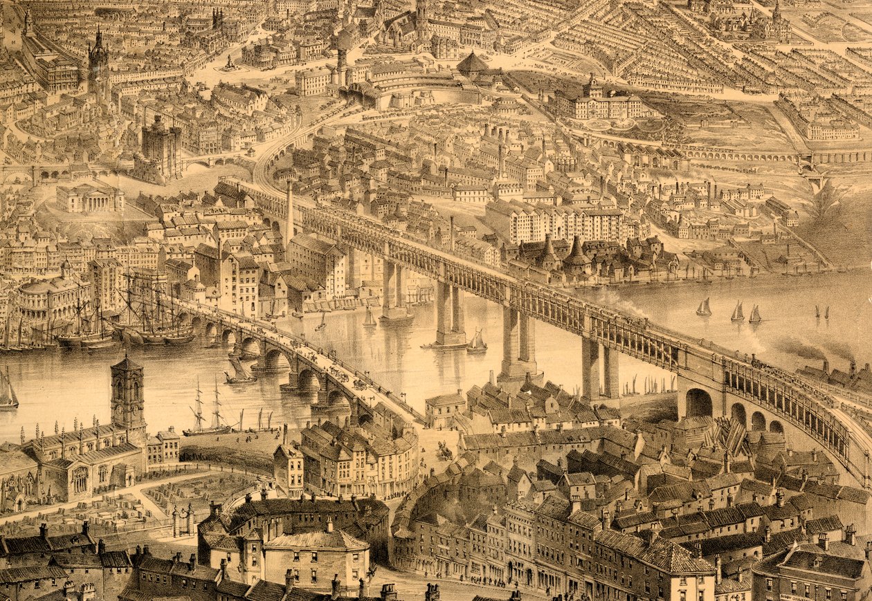 Newcastle upon Tyne in the Reign of Queen Victoria, 1864 by John Storey