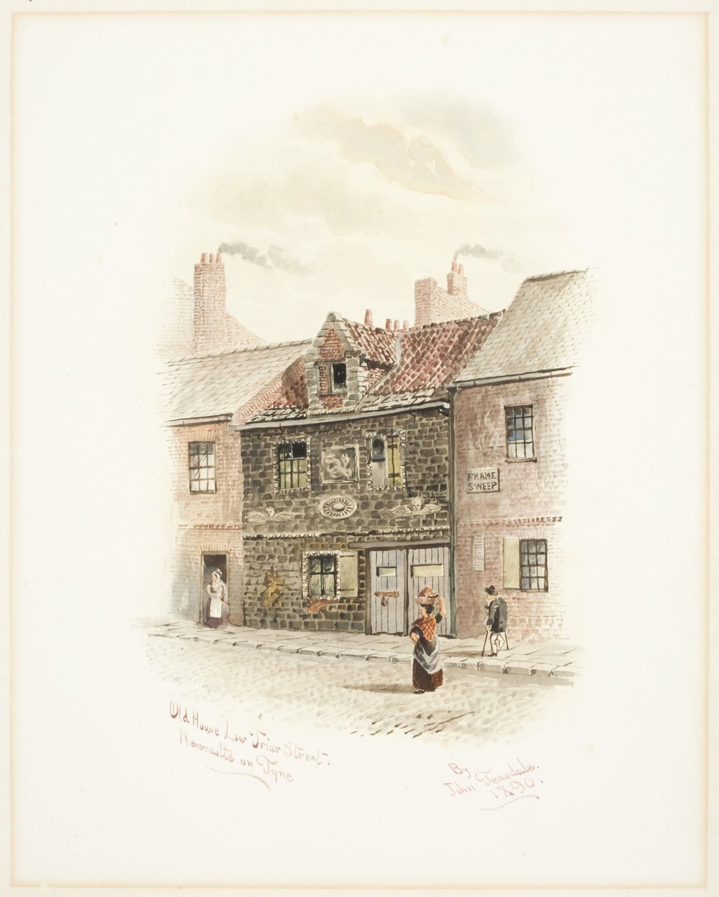 Old House Low Friar Street, Newcastle upon Tyne by John Teasdale