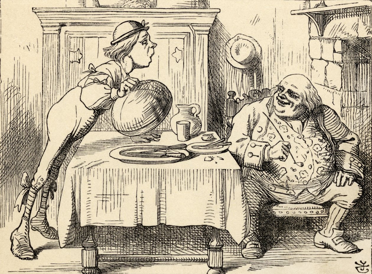 Father William having eaten the Goose, from 