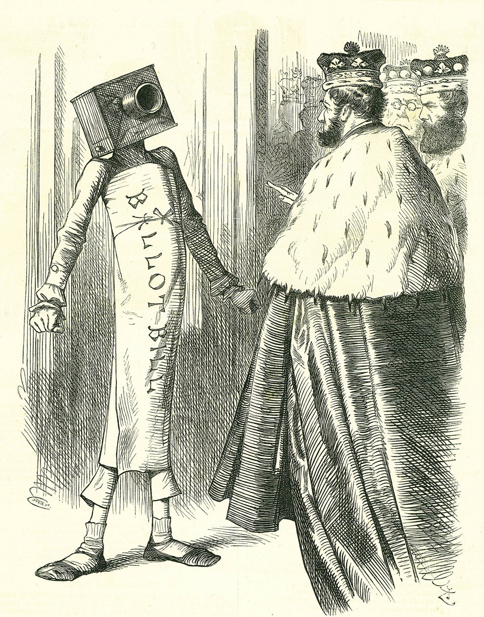 The Ballot Bill Standing Up to the House of Lords by John Tenniel