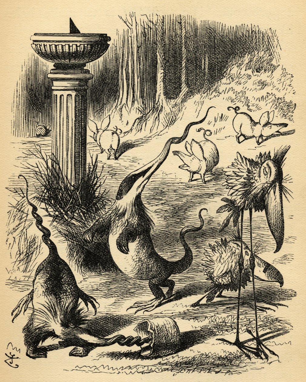 The Slithy Toves by John Tenniel