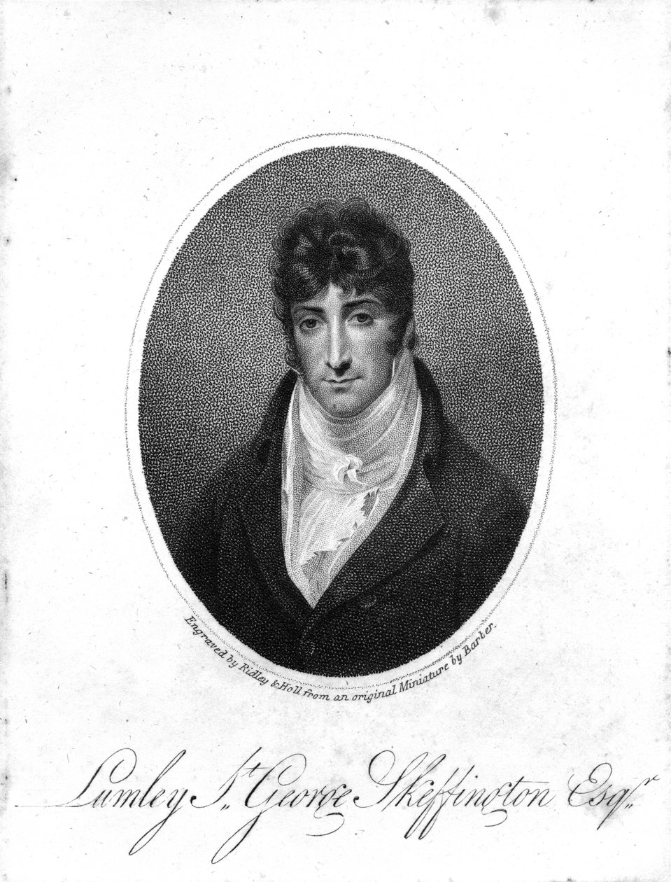 Sir Lumley St. George Skeffington, engraved by Ridley and Holl, 1806 by John Thomas Barber Beaumont