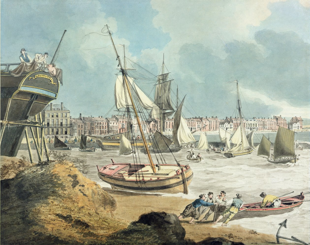 Harbour at Weymouth, Dorset by John Thomas Serres