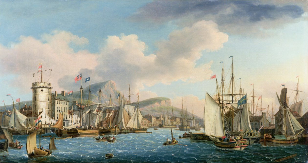 Leith Harbour by John Thomas Serres